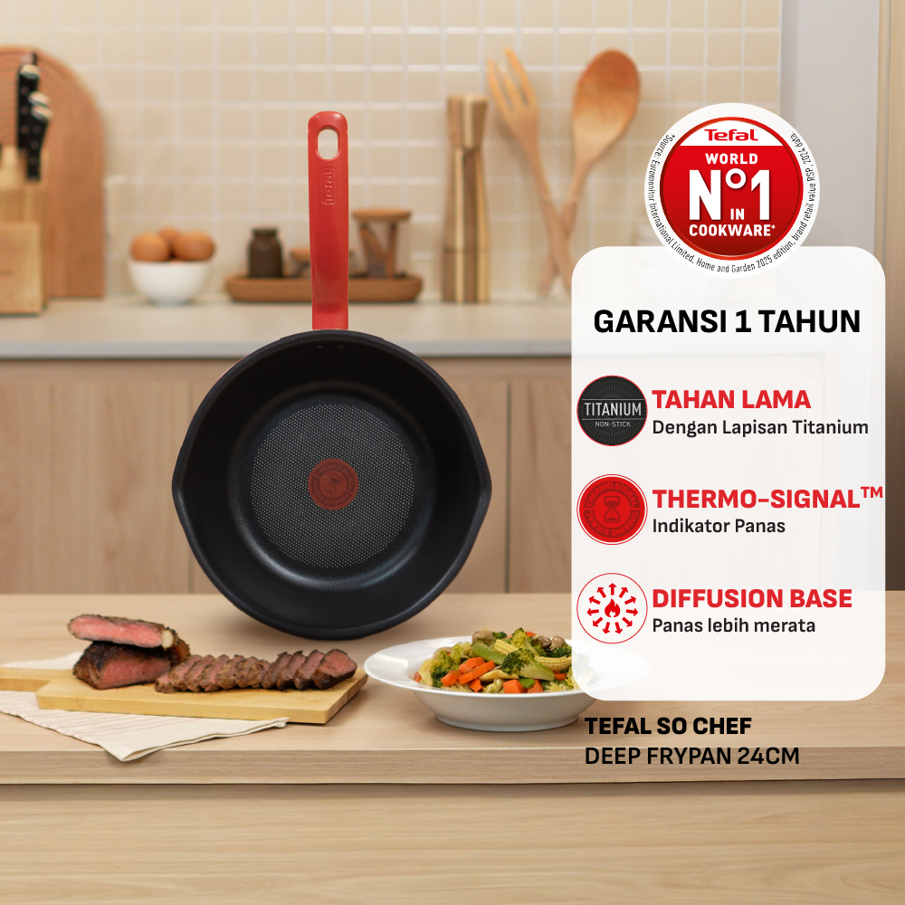 So Chef Deep Frypan 24cm / Wajan Induksi