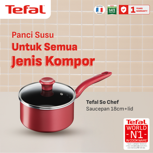 So Chef Sauce Pan 18cm+Tutup / Panci Susu Induksi