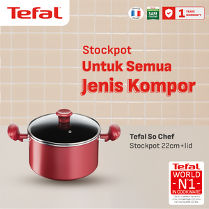 So Chef Stock Pot 22cm+Tutup / Panci Induksi