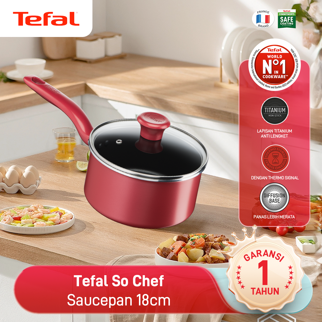 So Chef Sauce Pan 18cm+Tutup / Panci Susu Induksi
