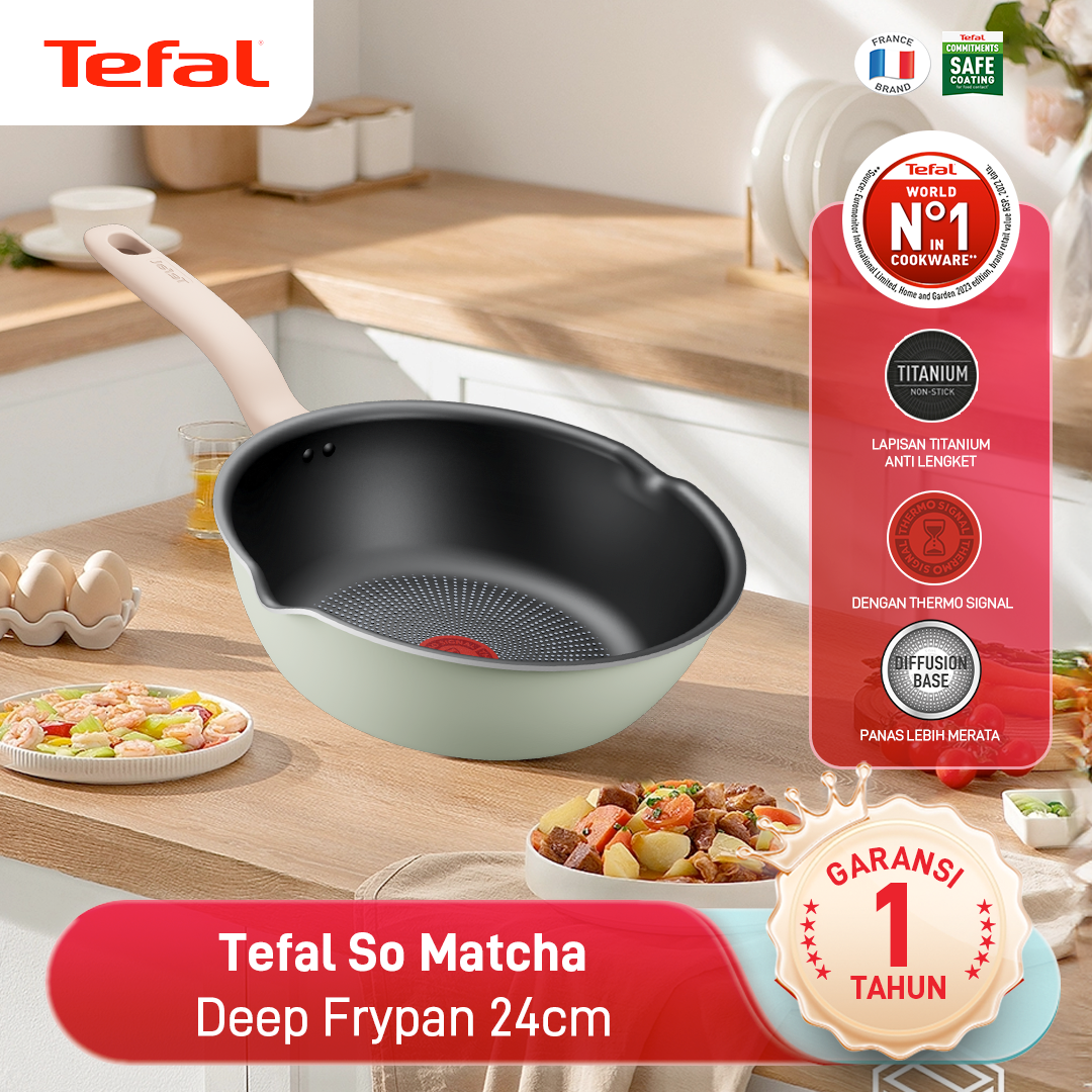 So Matcha Deep Frypan 24cm / Wajan Induksi