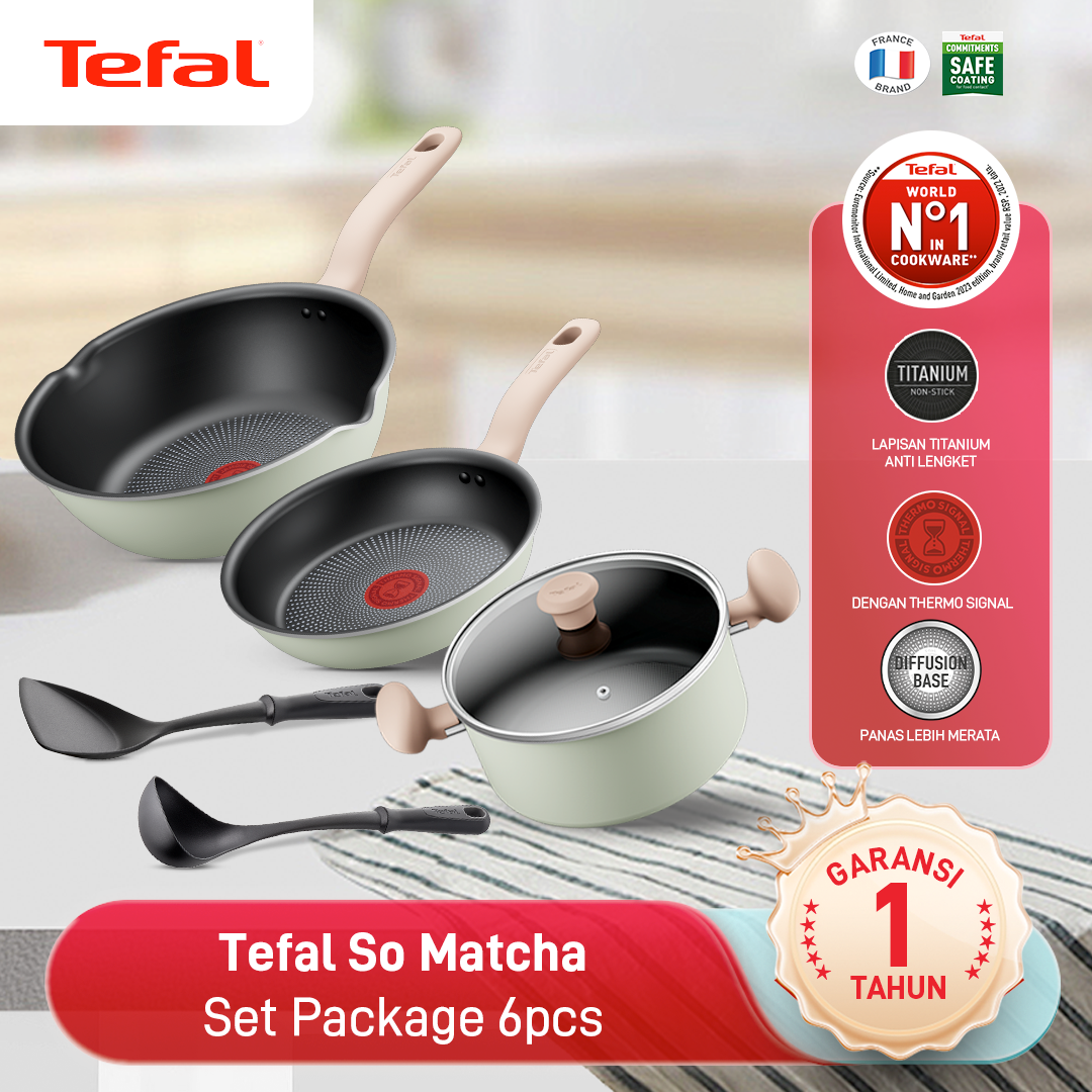 So Matcha Set Package 6pcs - Cookware Set Induksi Wajan Anti Lengket