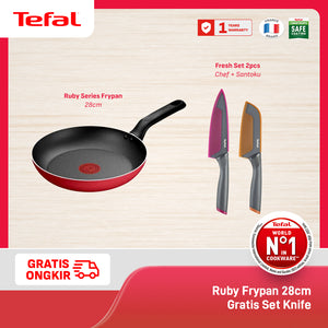 Ruby Frypan 28cm / Wajan Anti Lengket