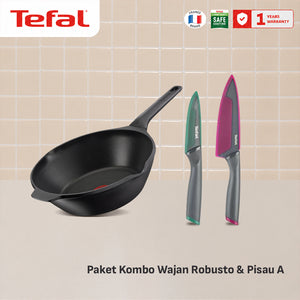 Tefal Robusto Titanium 3X – Wajan Anti Lengket Premium, Bisa Semua Kompor
