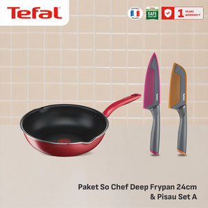 So Chef Deep Frypan 24cm / Wajan Induksi