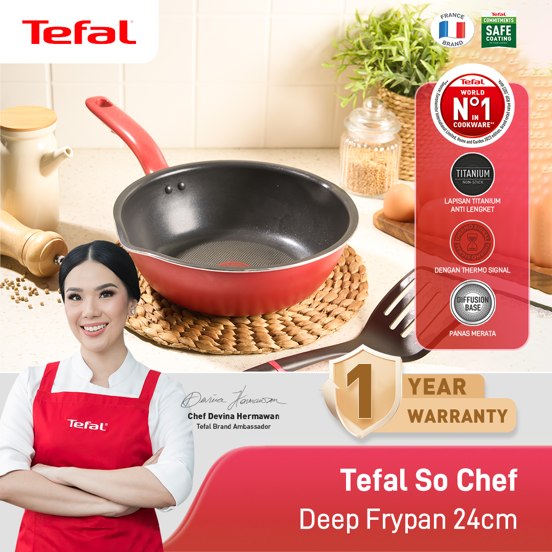 So Chef Deep Frypan 24cm / Wajan Induksi