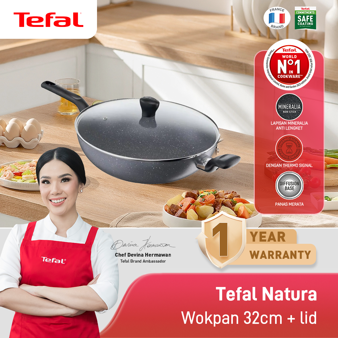 Natura Wokpan 32cm+Tutup