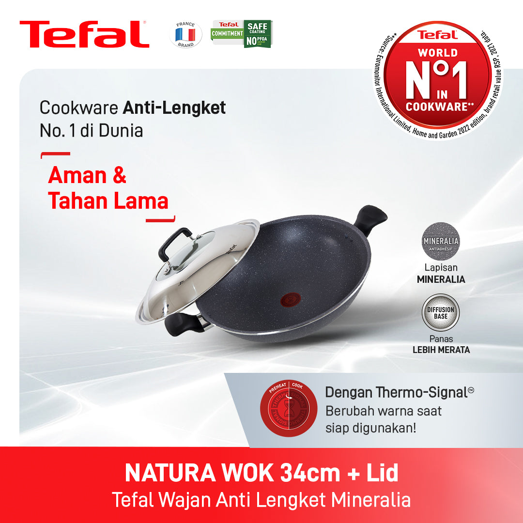 Natura Wokpan 34cm+Tutup