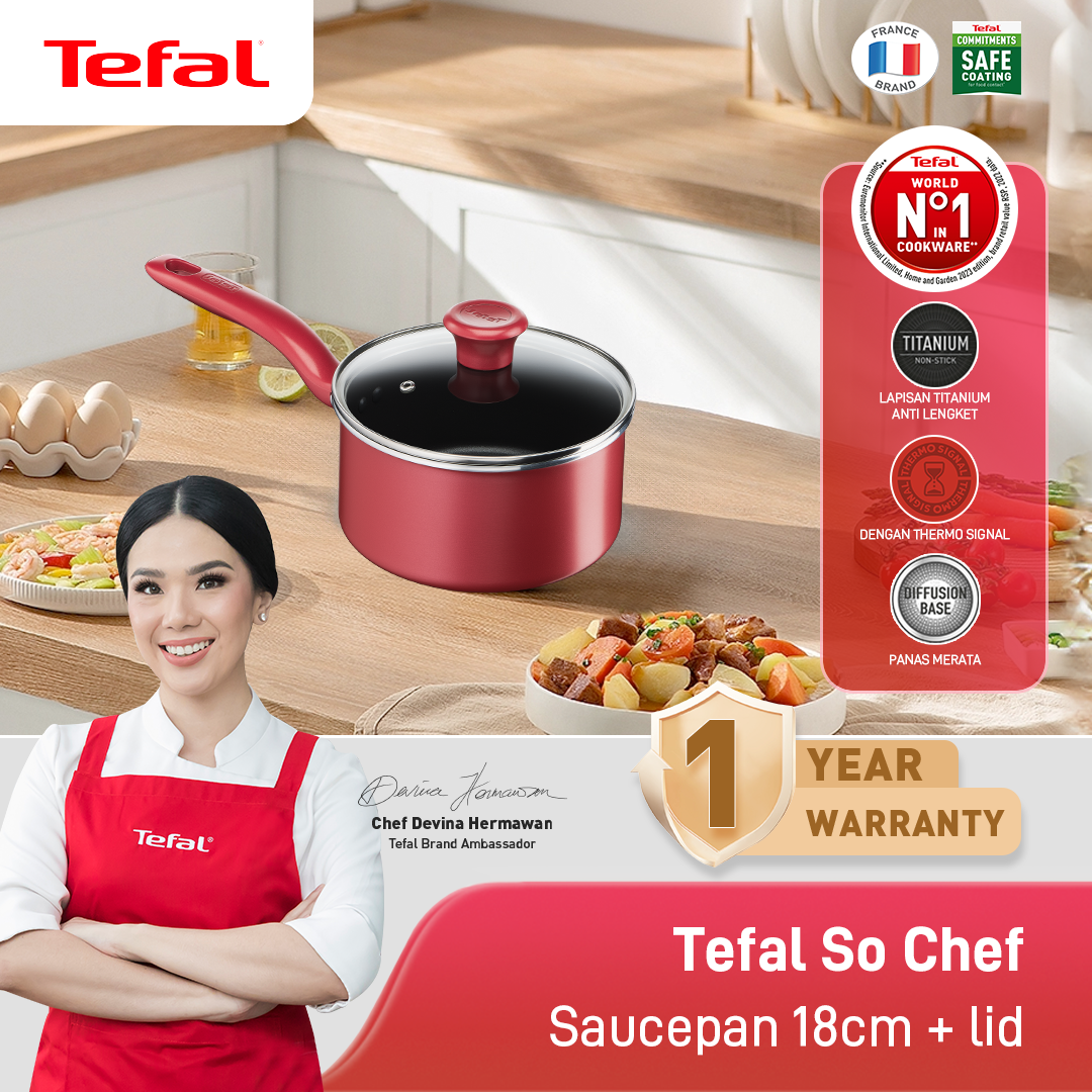 So Chef Sauce Pan 18cm+Tutup / Panci Susu Induksi