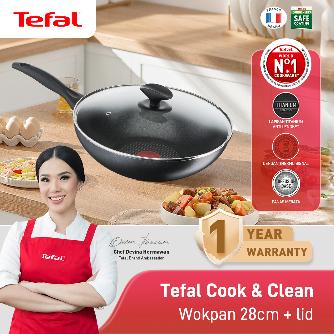 Cook & Clean Wokpan 28cm+Tutup