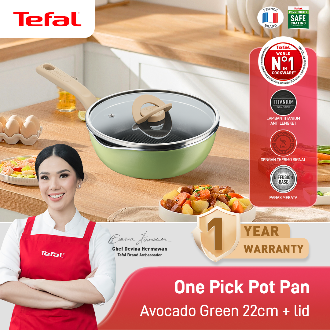 Wajan Serba Bisa OPPP 22cm+Tutup - Avocado Green