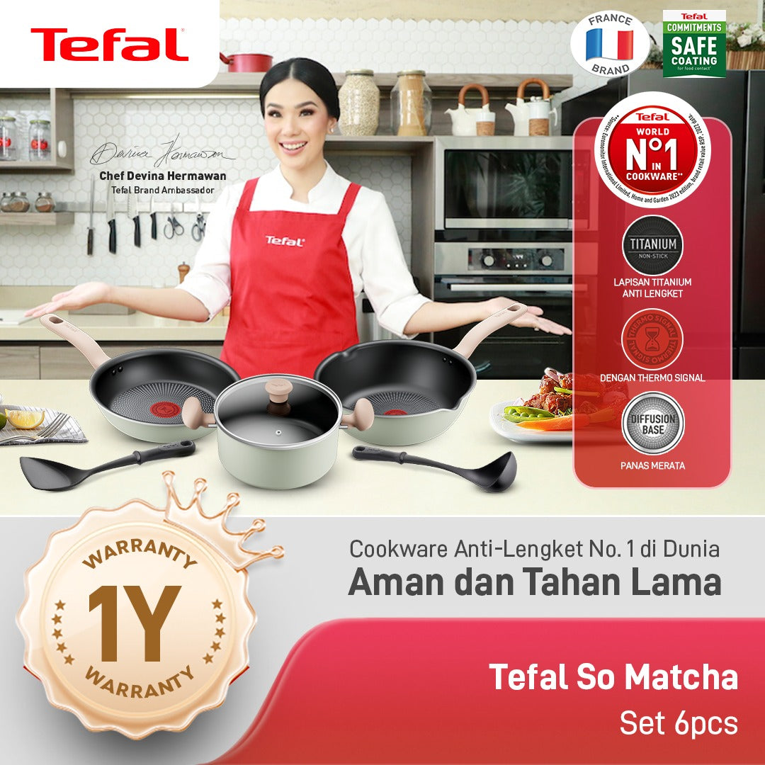 So Matcha Set Package 6pcs - Cookware Set Induksi Wajan Anti Lengket