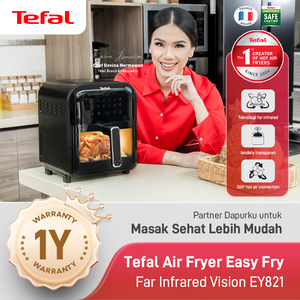 Air Fryer Easy Fry Infrared Window Black EY821 6L