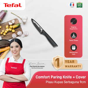 Paring Knife 9cm / Pisau Dapur Stainless Steel Dengan Tutup