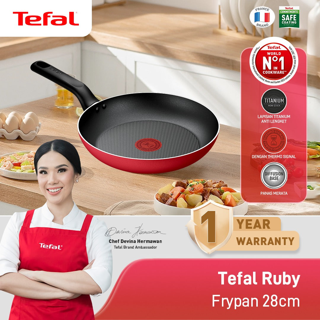Ruby Frypan 28cm / Wajan Anti Lengket