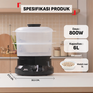 Food Steamer Mini Compact VC139810 / Pengukus Makanan