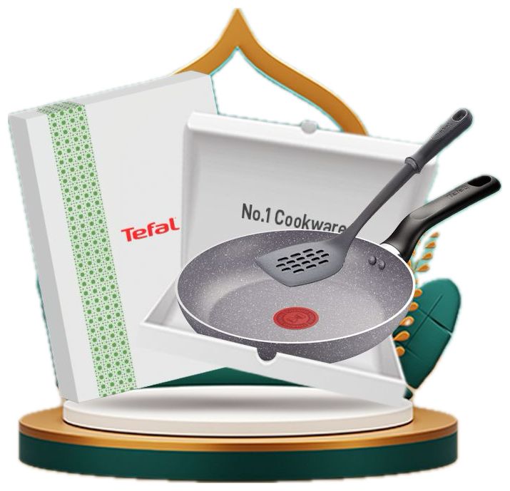 Tefal Set Hampers Wajan 24cm + Spatula Anti Lengket