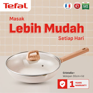 [NEW LAUNCH] Tefal Wajan Cristalia Plus 16cm/20cm/26cm/30cm Mineralia / Bisa di Semua Kompor / Garansi 1 Tahun